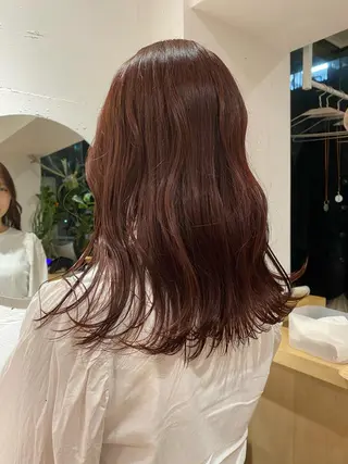 セミロング カラー Lomalia 🤍🫧/makoのヘアスタイル