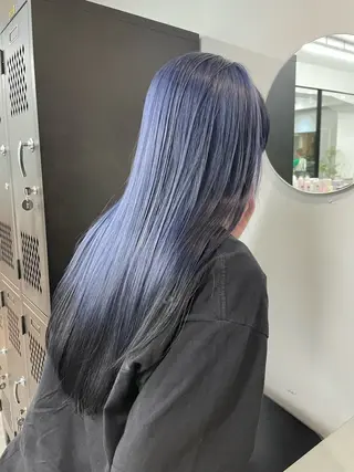 ロング オカモト ミユウのヘアスタイル