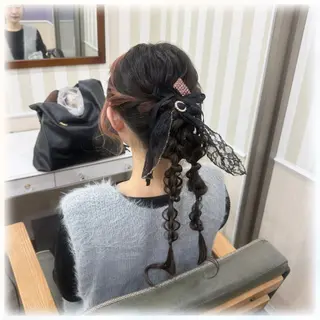 ヘアアレンジ ヘアセット 🤍AIRA🤍のヘアスタイル