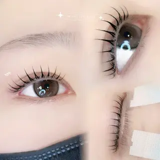 マツエク・マツパ 𝐘𝐔𝐊𝐀🤍 束感まつげ｜心斎橋のマツエク・マツパデザイン