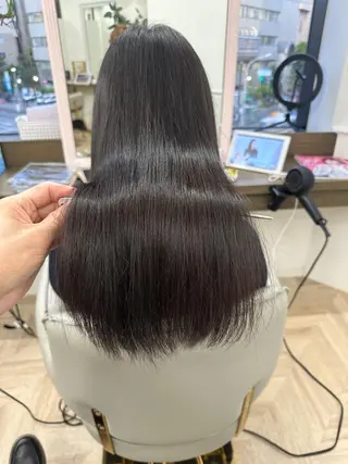 ロング カラー ✨️美髪矯正×似合わ せ艶カラー✨藤田透のヘアスタイル