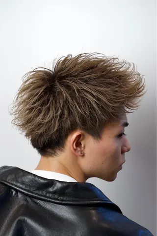 ショート カラー ヘアアレンジ メンズ 竹内 奨のヘアスタイル