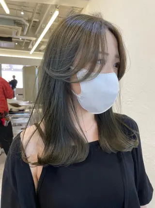 セミロング カラー ヘアアレンジ 怪我のため6月末 復帰予定田中瑞希🍃のヘアスタイル