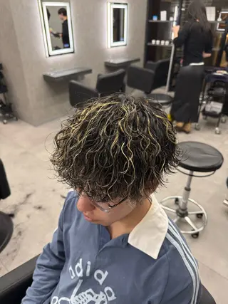 ショート カラー パーマ メンズ メンズ特化 👑YUTAのヘアスタイル
