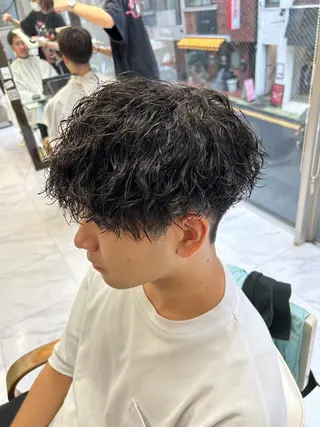ショート パーマ メンズ メンズパーマ 💈後閑和真💈のヘアスタイル