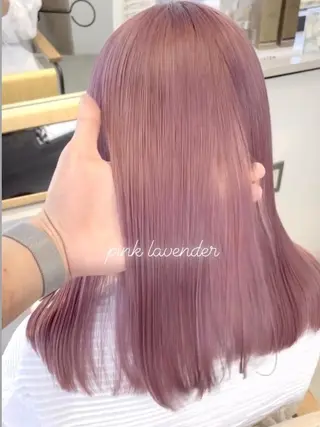 セミロング カラー 江坂エリア最安値◎ ブリーチ*土田のヘアスタイル