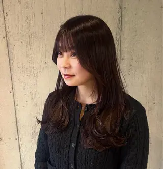 カラー 柔め透明感血色カラー 暖色/レイヤー/ゆいのヘアスタイル