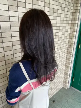 セミロング カラー 大矢 萌美のヘアスタイル