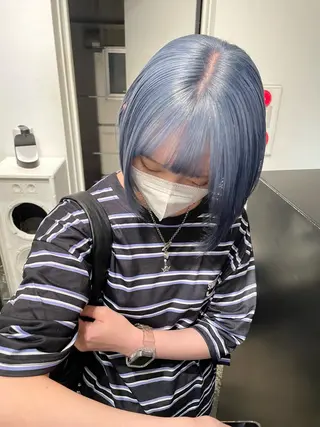 ミディアム カラー パーマ ヘアアレンジ メンズ キッズ ネイル マツエク・マツパ アイブロウ 艶ハイトーン/ヘア アレンジAYAKAのヘアスタイル