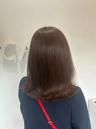 ミディアム ツヤ感オリーブカラー /mei✨️のヘアスタイル