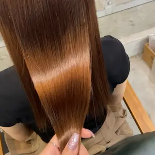 ロング 🎀カット 縮毛矯正 モデル /烏丸御池のヘアスタイル