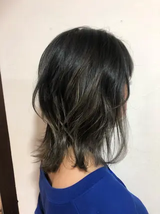 セミロング カラー 💙あかみね 💙（mine）のヘアスタイル