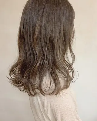 セミロング クニモトハルナ ボブ/柔らかカラーのヘアスタイル