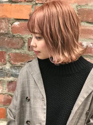 ミディアム カラー 🧡色落ちまで2度綺 麗なカラー🧡ヨシキのヘアスタイル