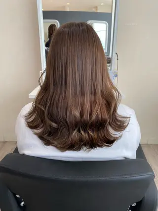 セミロング カラー APPEL hair /岡山のヘアスタイル