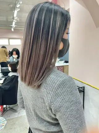 ミディアム カラー 店長 小池アキトのヘアスタイル