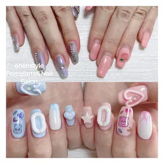 ミディアム ネイル 👑enen style👑のネイルデザイン