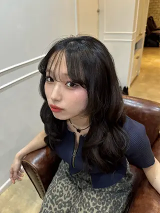セミロング カラー houda marinのヘアスタイル