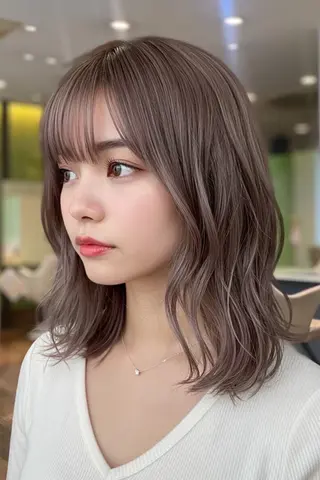 セミロング 細川 明子のヘアスタイル