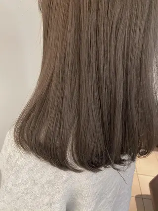 セミロング カラー 韓国hair ·͜· watanabeのヘアスタイル