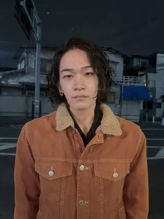 ミディアム パーマ 原田 侑鈴のヘアスタイル