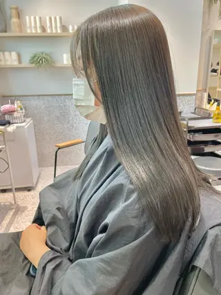 ロング カラー ヘアアレンジ トレンドレイヤー カット/mihoのヘアスタイル