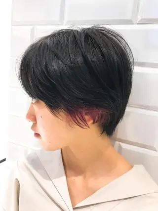 ショート クロスパーマ松永裕久 似合わせカットのヘアスタイル