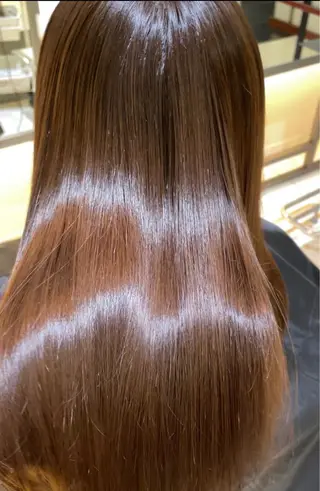 セミロング カラー パーマ BiBi 武田 あやのヘアスタイル