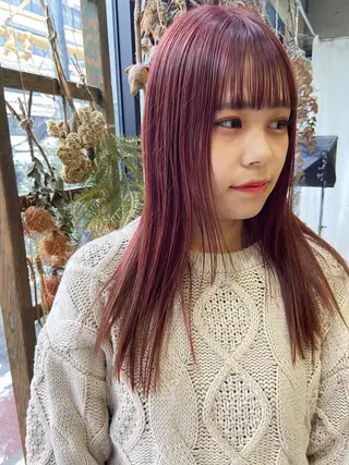 セミロング カラー 松尾太樹 【pia】福岡美容室のヘアスタイル