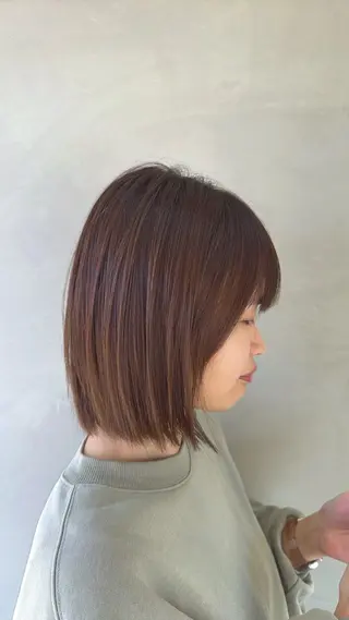 ミディアム カラー 鳥本かりん ／メンズモデル募集のヘアスタイル