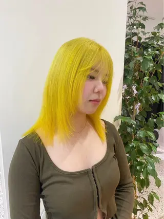 ミディアム カラー 縮毛矯正／韓国ヘア AO俊介🌐のヘアスタイル