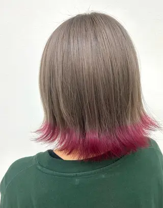 カラー ダブルスキルエクステ /羽エクステ白石宇由のヘアスタイル