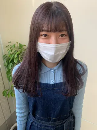 セミロング カラー 羽エクステ🩷 🤍まき🤍のマツエク・マツパデザイン