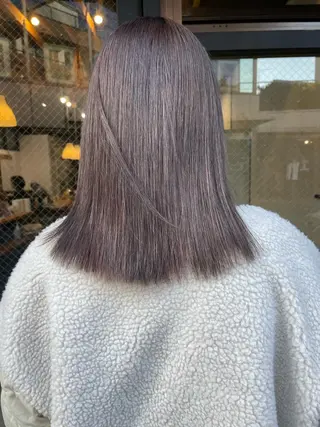 ミディアム カラー ヘアアレンジ satsuki 暖色・ブラウンカラーのヘアスタイル