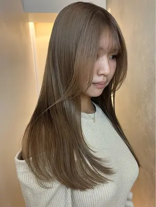 ロング カラー メンズパーマ/ メッシュ📍ユリのヘアスタイル