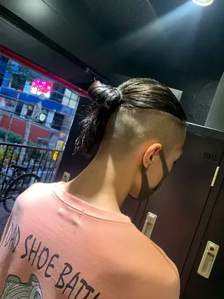 ロング メンズ メンズパーマ/難波/ 心斎橋　室園亮佑のヘアスタイル
