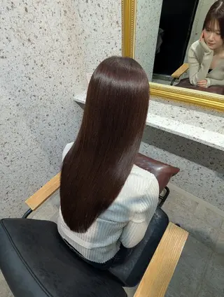 ロング カラー 髪質改善.縮毛矯正 ×韓国ヘアyukiのヘアスタイル