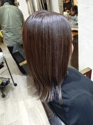 ミディアム カラー bathair  所属・bathair 持田侑祐のヘアスタイル