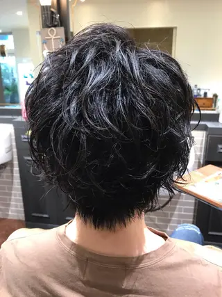 ミディアム パーマ アザマ　ヤスカツ _rosso 川口のヘアスタイル