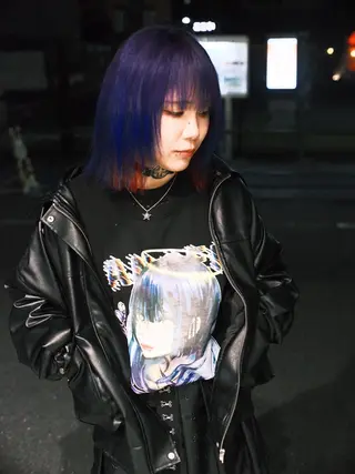 ショート カラー ヘアアレンジ T.a.g中崎町所属・個性爆弾💣 ダブルカラー/ゆかのヘアスタイル