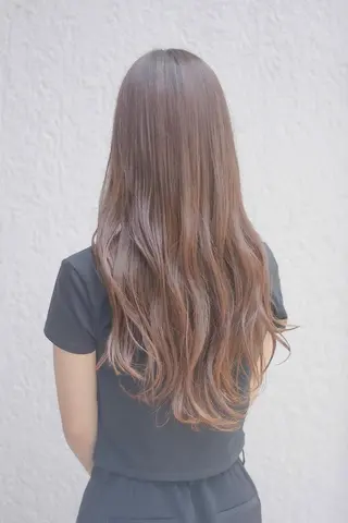 セミロング カラー ba-boo 広島のヘアスタイル