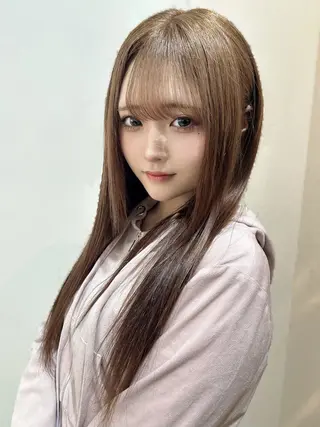 ロング カラー 今村公介 ブリーチ特化、派手髪のヘアスタイル