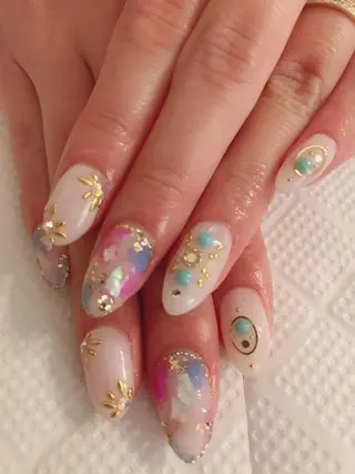 ロング shandy nailのネイルデザイン