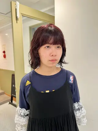 ミディアム パーマ メンズカット /パーマ🍀田畑玖音のヘアスタイル