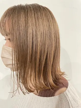 ミディアム カラー 【透明感カラー】💠 TETSUのヘアスタイル