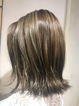 ショート カラー 髪質改善×矯正🫧 韓国ヘアasamiのヘアスタイル