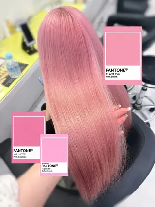 カラー akari🎀🤍 ガーリーstyleのヘアスタイル