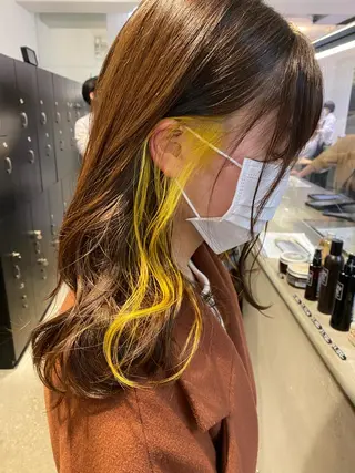 ミディアム カラー カラー特化美容師 サトウリュウマのヘアスタイル