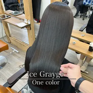ミディアム カラー パーマ ヘアアレンジ 二ヶ月綺麗なデザイン カット/星野六三四のヘアスタイル