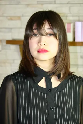 セミロング 杉田 楓真のヘアスタイル